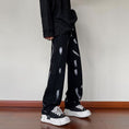 Load image into Gallery viewer, [Tiaota Series] ★Denim Pants★ Bottoms Trousers Print Unisex Men's Large Size Black Black
