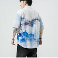 Load image into Gallery viewer, [MOWENZHAI Series]★Chinese style shirt★ Tops, unisex, men's print, large size, summer clothes, Chinese clothes
