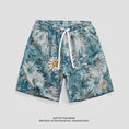 Load image into Gallery viewer, [WH Teacher Series] ★Shorts★ 2color Bottoms Oil Painting Style Casual Shorts Unisex Men's Summer Clothes Yellow Green Blue
