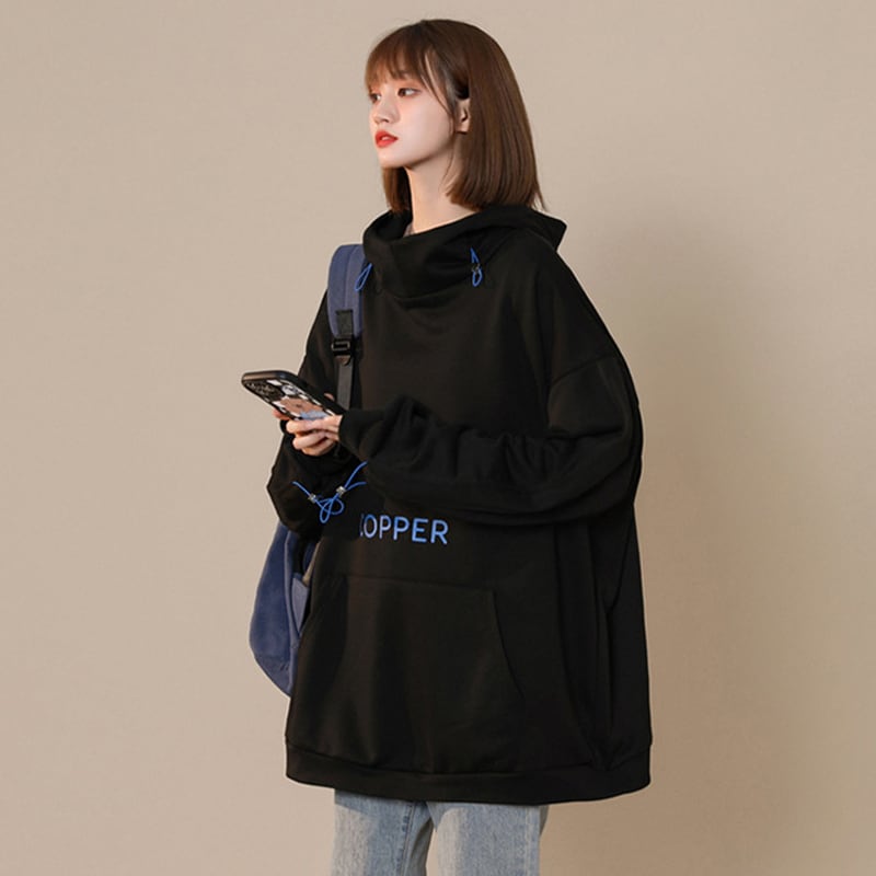 [Fujiiman Series]★Parker★ 3color Unisex Men's Women's Hooded Large Size Black White Blue