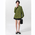 Load image into Gallery viewer, [WEIWU Series] ★Shirt★ Tops, stylish design, women's, trendy, fashionable, SML, green
