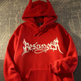 Load image into Gallery viewer, [Baraba series] ★Fleece-lined hoodie★ 2color tops unisex men's casual wings red black
