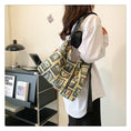 Load image into Gallery viewer, [Mokujin series] ★Shoulder bag★ Shoulder bag, handheld, large capacity, retro, cute, date, improves temperament, print
