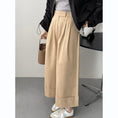 Load image into Gallery viewer, [Tenkawa Series] ★Casual Pants★ 3color Pants Bottoms Plain Simple Easy to Match Coffee Color Khaki Brown Navy
