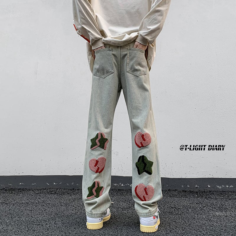 [NANSHI Series]★Pants★ Casual Pants 3color Unisex Men's Large Size Denim Pants