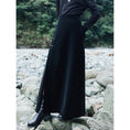 Load image into Gallery viewer, recommendation! [Da Qinglong Shu Series] ★China style skirt★ PU black, long length, slimming, easy to match, high waist
