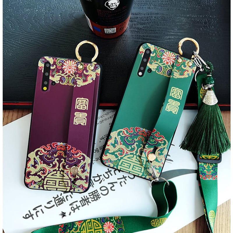 [YOUPIN Series] ★Mobile Phone Case★iPhone 11 11Pro 11ProMax XR X/XS XS Max 7/8 Chinese Style Green Purple