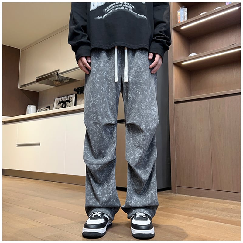 [NANSHI Series] ★Casual Pants★ 3color Bottoms Trousers Corduroy Unisex Men's Black Gray Coffee Color