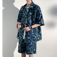 Load image into Gallery viewer, [KCSJ Series]★Setup★ Shirt + Shorts Unisex Men's Large Size Blue Blue Aloha Shirt Hawaii Beach
