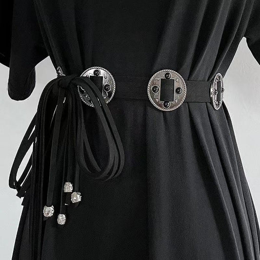 [AODUOMU Series]★Belt★Obi 3color Accessory Accessory Unisex Men's Easy to match Black Dark Brown Light Brown