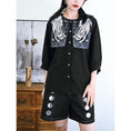 Load image into Gallery viewer, [Kokaisha---Moon phase series]★Denim pants★Shorts bottoms Black, black, retro, easy to match, slimming
