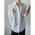 Load image into Gallery viewer, [QUANYI Series]★China style shirt★ Tops Bamboo Bamboo embroidery Unisex Men's White White Simple
