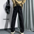 Load image into Gallery viewer, [YOULIN series]★Denim pants★ 2color bottoms pants unisex men's large size blue black
