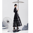 Load image into Gallery viewer, [BAIRIMENG Series]★China style skirt★Maki skirt bottoms Improves temperament Black Black Easy to match
