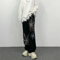 Load image into Gallery viewer, [MGJM Series]★Casual Pants★ Trousers Bottoms Denim Pants Unisex Men's Spider Black Black
