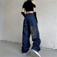 Load image into Gallery viewer, [Miyakoya Series]★Denim Pants★ Trousers Bottoms Dragon, Golden Dragon, Silver Dragon Embroidered Gaucho Pants Gaucho
