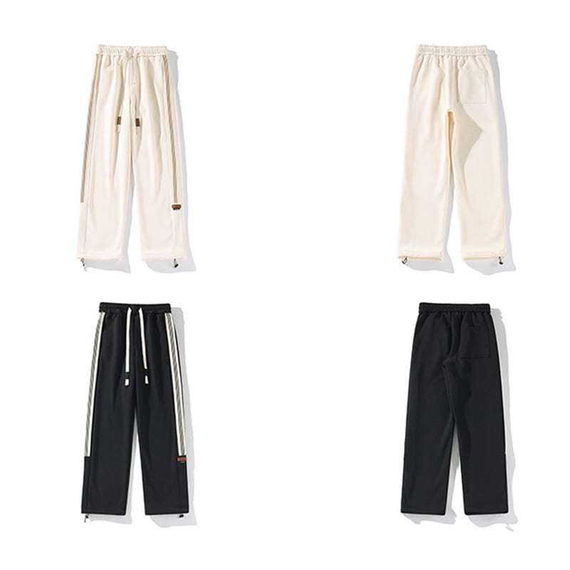 [BIGEMAN Series] ★Casual pants★ Brushed lining 2color bottoms pants unisex men's large size sports style easy to match