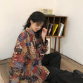 Gallery viewerに画像を読み込む, 【YOUZIシリーズ】★レトロ シャツ★ 長袖シャツ トップス プリント レトロ S M L XL ゆったり 合わせやすい 薄い
