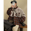 Load image into Gallery viewer, [YOULIN Series] ★Outer★ 3color Unisex Men's Plaid Pattern Coffee Color Green Black
