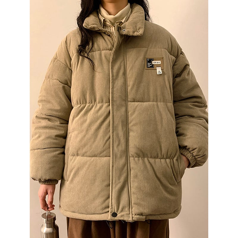 [GEBOXUAN series] ★Coat with cotton insert★ 3color corduroy winter coat Unisex men's winter clothes Thick and warm