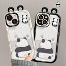 [DKF Series]★Mobile Case★ 2color Panda Super Cute iPhone iPhone14 iPhone13 iPhone12/11/7/8XS