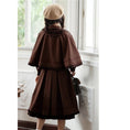 Load image into Gallery viewer, [Shokensho Series]★Setup★ 2-piece set JK style dress + cloak date retro SML XL cute
