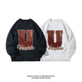 Load image into Gallery viewer, [BIGEMAN Series] ★Fleece-lined tops★ 2color Unisex Men's Large Size Alphabet Casual
