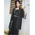 Load image into Gallery viewer, [Old Monster --- Rabbit Series] ★China style happi coat★ Tops Chiffon Thin Black Black Summer clothes Easy to match
