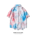 Load image into Gallery viewer, [SEVENSUP Series]★Shirt★ Tie-dye tops short sleeve shirt ML LL 3L Unisex Men's Aya Cute
