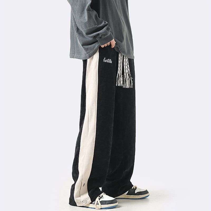 [Teijaku Series] ★Casual Pants★ 3color Bottoms Unisex Men's Corduroy Coffee Color Black Gray