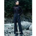 Load image into Gallery viewer, [Daiseiryusu Series]★China style pants★Bottoms Black Black Asymmetrical Cool Original
