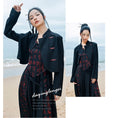 Load image into Gallery viewer, [Daiseiryusu Series] ★China style outerwear★ Tops embroidery black black unique color scheme slimming original
