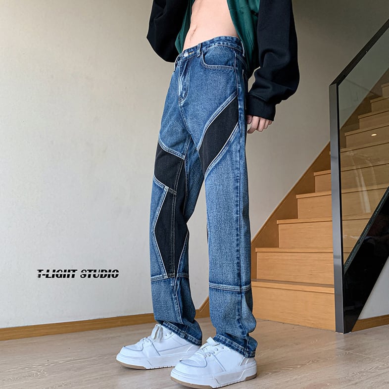 [JIETENA Series]★Trousers★Casual Pants 3color Unisex Men's Denim Pants Slimming and Unique