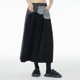 Load image into Gallery viewer, [YIDAO Series] ★Casual Pants★ 2color Print Switching Gaucho Pants Trousers Slimming Fashion
