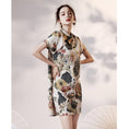 Load image into Gallery viewer, [YUEQIAO Series] ★Improved Chinese dress★ Short length crane loose fitting dress wedding fireworks festival festival
