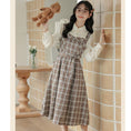 Load image into Gallery viewer, [MEIYI Series] ★One Piece★ Women's Plaid Fake Layered Commuting Date Cute
