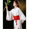 Load image into Gallery viewer, [Aoki Series]★Yukata★ 2 types Yukata Fireworks Festival Festival Women Japanese style Yukata only White Fan pattern
