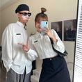 Load image into Gallery viewer, [Clothing SYJ Series] Shirt, Mini Length, Couple Clothes, Cheap, Cute, Long Sleeve, Plain, One Size Fits Most, White
