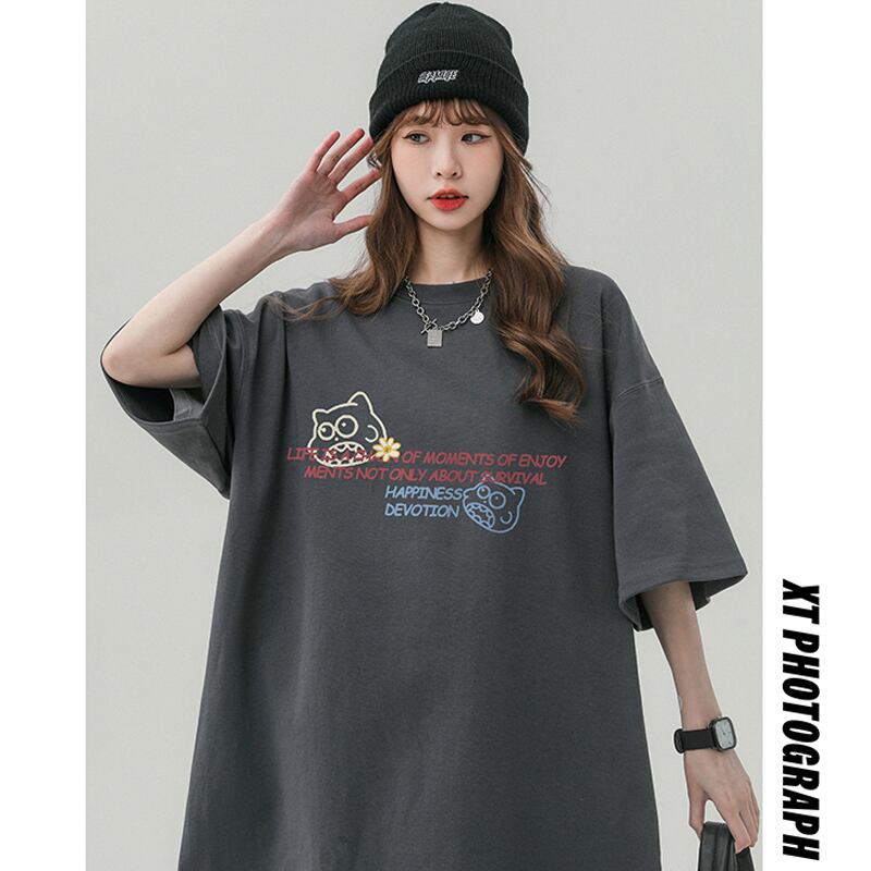 [Wrzb Series]★T-shirt★ Tops 5color Unisex Men's Butterfly Red Gray Black Blue Brown Easy to match