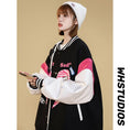 Load image into Gallery viewer, [SHUILIANSHI series] ★Jacket★ 3color outerwear stadium jacket unisex men's hat cute color scheme
