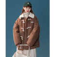 Load image into Gallery viewer, [Suikoishi Series] ★Winter Coat★ Cotton Coat Outerwear 2color Unisex Men's No Hat Beige Coffee Color
