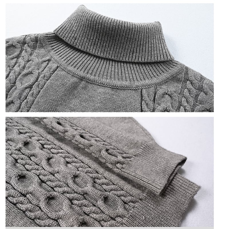 [Kokaisha --- Taiko series] ★China style sweater★ Tops Thick and warm High neck Gray Gray