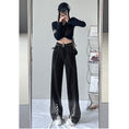 Load image into Gallery viewer, [YOUYAGE Series] ★Denim Pants★ Bottoms Trousers Casual Gradient Ladies Black Black
