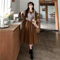 Load image into Gallery viewer, [JIGUJIGU series] ★Chinese style setup★ Large size black brown dress vest
