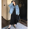 Load image into Gallery viewer, [YXF Series] ★China style outerwear★ Denim jacket China buttons Easy to match Chinese clothes Blue Blue
