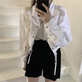 Load image into Gallery viewer, [XIXI Series]★Jacket★ 2color Outer Short Length Simple Dark Gray White SML XL
