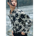 Load image into Gallery viewer, [Big Blue Dragon Series] ★China style outerwear★ Tops, Chinese clothes, ink pattern, mini length, easy to match, slimming print
