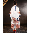 Load image into Gallery viewer, [Dust smoke cloud dream---Biwa song series]★China style happi coat★Long length loose outerwear thin cute improved Hanfu SML print
