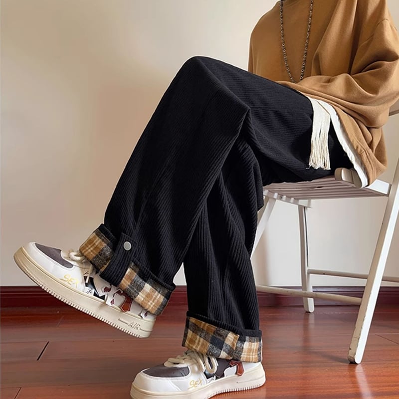 [CEXU Series]★Trousers★ 3color Casual Pants Bottoms Trousers Unisex Men's Plaid Pattern