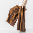 Load image into Gallery viewer, [Shu Han Ink Series]★China style pants★ 3color gaucho pants, vertical stripes, unisex, men's, loose, large size
